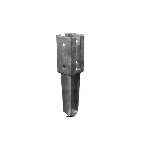 Support à sceller acier galvanisé à sceller gris, H.30 x l.9 x P.9 cm - CERLAND Offre Limitée