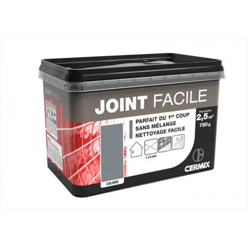 Haute Qualité Joint pâte carrelage CERMIX gris moyen 0.75 kg, 2.5 m² Joint facile gris moyen 2 – CERMIX