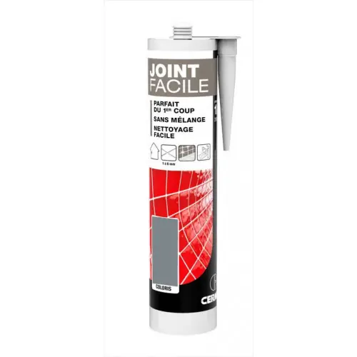 Joint pâte carrelage CERMIX gris moyen 310 ml Joint facile gris moyen 1m² – CERMIX Offre Exclusive