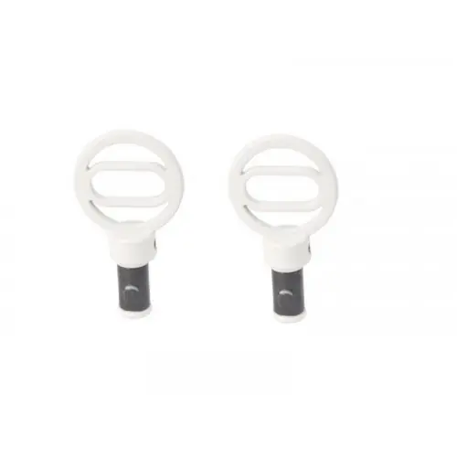 Paiement Sécurisé 2 embouts pour barre de vitrage, Diam.10 mm, blanc mat Design, CESSOT - CESSOT