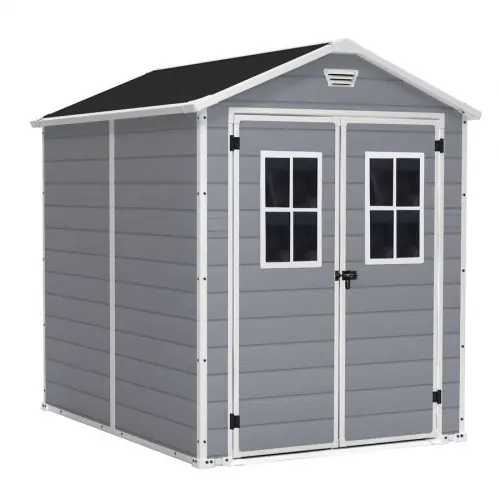 ABRI JARDIN RESINE – PREMIUM 86 DPF- 3,75M² – GRIS – CHALET & JARDIN Affaire À Saisir