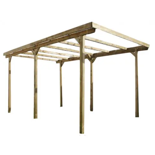 Prix Promo Carport en bois sans couverture Delahaye 15 m² – CHALET & JARDIN