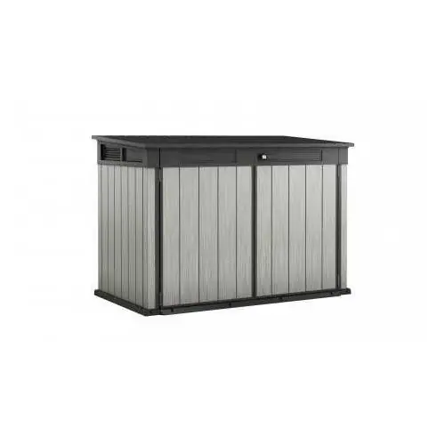 Expédié Aujourd'hui Coffre de jardin Grand store gris foncé / clair - 2100 L - CHALET & JARDIN