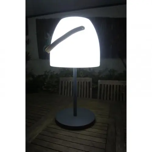 Lampadaire solaire musical nomade avec pied modulable - LED & Bluetooth - CHALET & JARDIN Prix Bas
