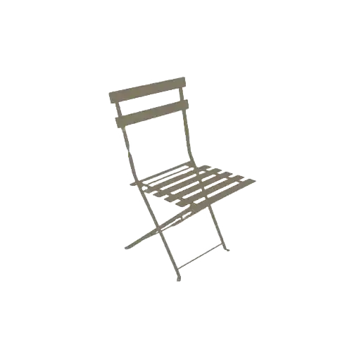 Lot de 2 de chaises de jardin pliantes Bistrot en acier – Taupe – CHALET & JARDIN Quantité Limitée