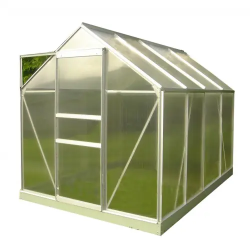 Livraison Express Serre Jardin Polycarbonate - DIAMANT 46 - 2,28M² - GRIS - CHALET & JARDIN