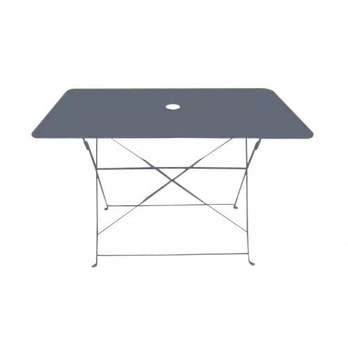 Table rectangulaire d‘extérieur pliante Bistro en acier – Gris – CHALET & JARDIN Meilleure Vente