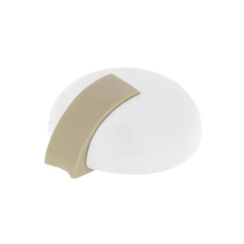 Super Prix Butée de porte à fixer au sol CHRISLIGNE bois peint blanc L. 5.1 x H. 2 x l. 4.8 cm – CHRISLIGNE