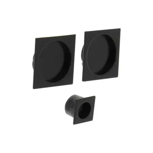 Kit de poignées porte coulissante carrée zamak mat, noir – CHRISLIGNE Meilleure Vente