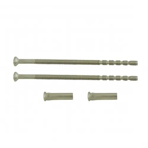 Meilleure Vente Lot de 2 vis et 2 douilles acier nickelé, L.9 x l.0.7 – CHRISLIGNE
