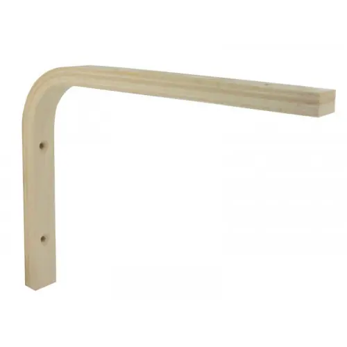 Nouvelle Collection Equerre Multiplis Bois Brut Naturel, H.15 X P.20 Cm - Cime