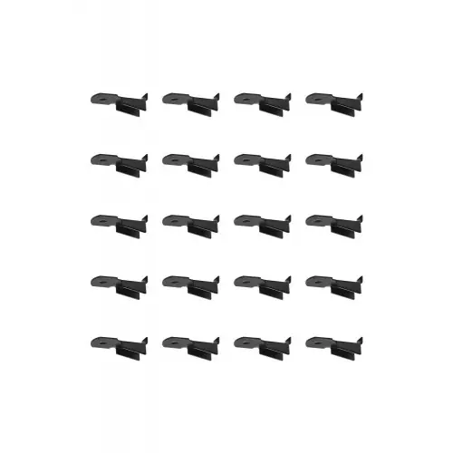 Lot de 20 taquets pour crémaillère, acier noir – Cime Top Vente