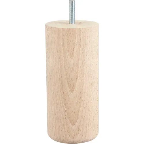Vente Directe Pied de lit cylindrique hêtre brut, H.15 cm x Diam. 6,8 cm CIME – Cime