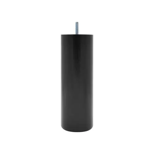 Pied de lit cylindrique hêtre noir Ht. 20 x Diam. 6,8 cm CIME - Cime Bon Marché