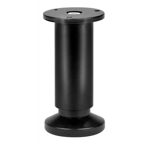 Pied de meuble Cime, noir, diamètre 3.8 cm x hauteur 12 cm - Cime Populaire