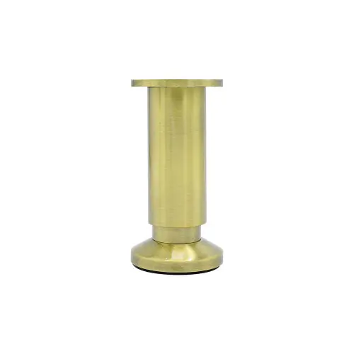 Pied de meuble CIME réglable rond, aluminium or produit sans finition Ht. max 17 - Cime Réduction