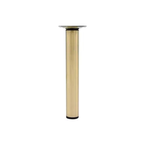 Meilleur Choix Pied de meuble cylindrique réglable CIME acier laiton Ht. max 35 x Diam.3 cm - Cime