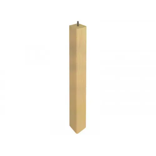 Solde Pied De Table Basse Carré Fixe Hêtre Brut Blanc/Beige, 36 Cm - Cime