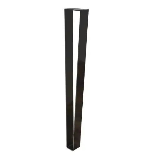 Pied de table Cime Plat noir ép. 4 mm x largeur 5 cm x hauteur 71 cm - Cime Affaire À Saisir