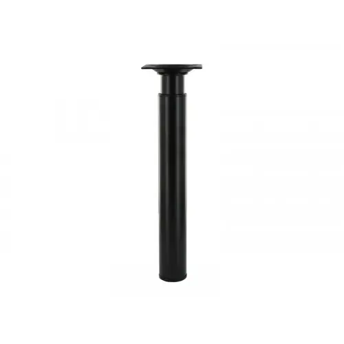 Pied table basse cylindrique réglable, H. 21 à 35 cm acier époxy noir - Cime Nouvelle Collection