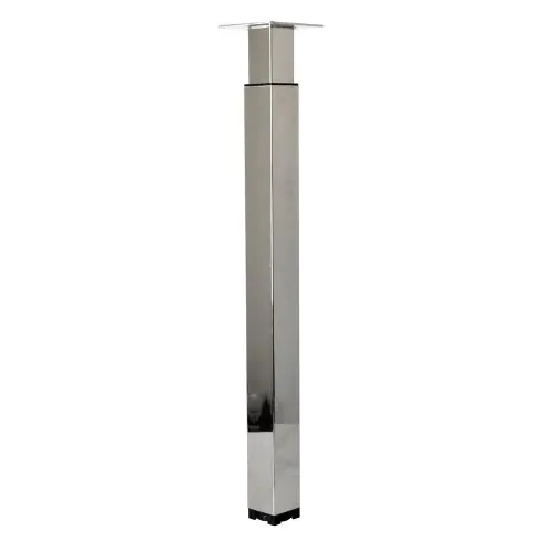 Pied Table Carré Cime Réglable Acier Chromé Gris - Cime Commander Maintenant