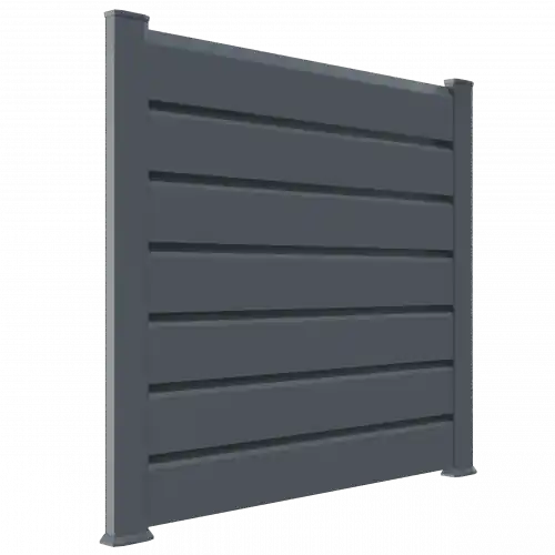 Kit depart clôture PVC gris - lg 1m50 x ht 1m30 - Closea Commander Vite