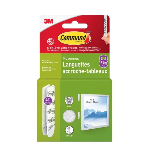 Populaire Bande scratch adhesif cadre moyen modele lot de 8 - COMMAND