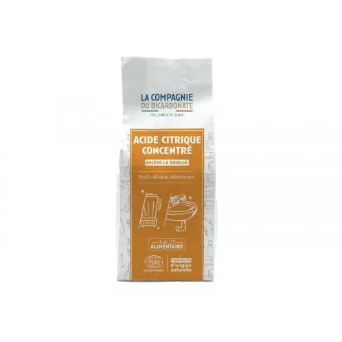 Paiement Sécurisé Acide citrique alimentaire anhydre COMPAGNIE DU BICARBONATE écodétergent 1kg - COMPAGNIE DU BICARBONATE