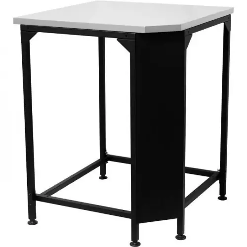 Table d’angle cuisine extérieure - plan de travail inox 705 x 705 mm - charge 100 kg - Cozze Livraison Express