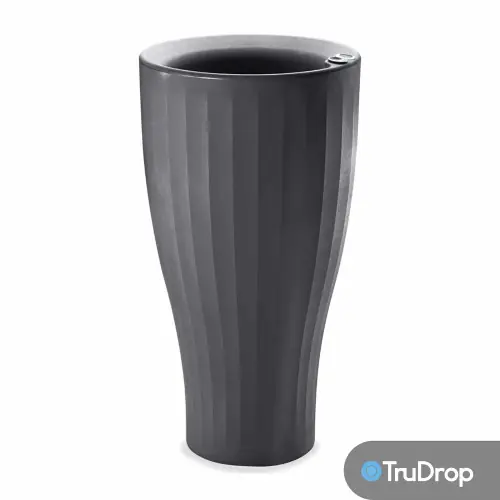 Acheter Direct Pot rond gris Cup de 41 cm de haut avec TruDrop One – Crescent Garden