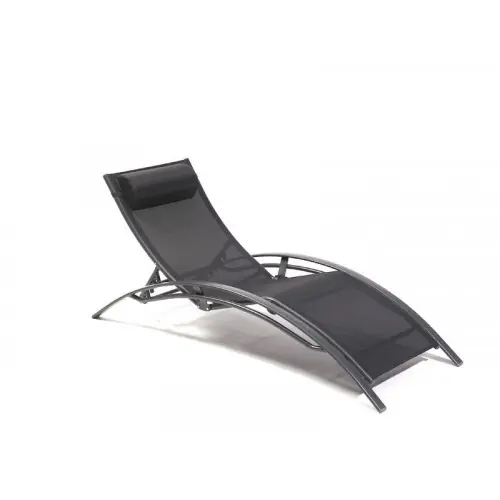 Achat Immédiat Bain De Soleil De Jardin En Aluminium Noir – DCB GARDEN