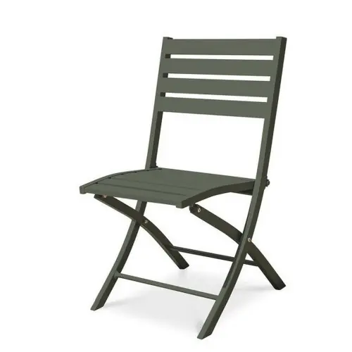 Chaise pliante de jardin en aluminium Marius vert kaki – DCB GARDEN Meilleure Vente