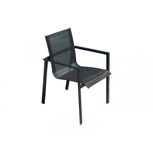 Bon Plan Fauteuil de jardin DCB GARDEN Miami en aluminium gris / argent – DCB GARDEN
