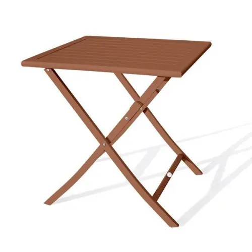 Table à manger de jardin de repas Marius-tb70-terra carré terracotta – DCB GARDEN Super Prix
