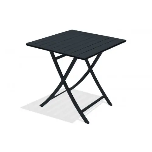 Prix Choc Table de jardin de repas DCB GARDEN Marius carré gris anthracite 2 personnes – DCB GARDEN