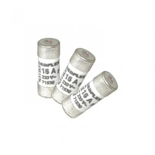 Jusqu'à Épuisement Des Stocks Lot de 3 fusibles céramique 16 A, 10.3 x 25.8 mm - DEBFLEX