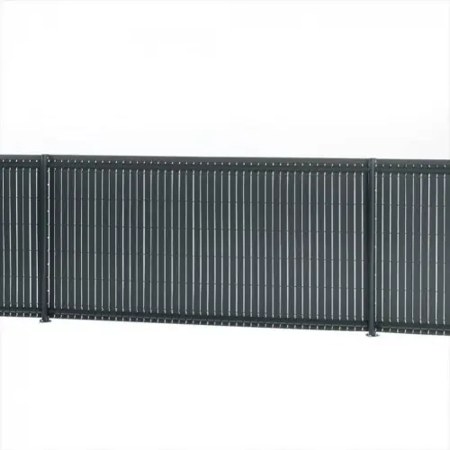 Solde Kit lamelles occultantes rigides pvc, H.120 X L.250 cm anthracite, DIRICKX - DIRICKX