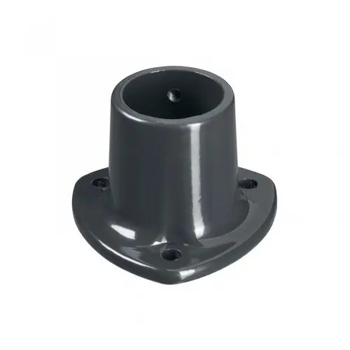 Platine aluminium à visser Univers gris, H.8 x l.11 x P.11 cm – DIRICKX Quantité Limitée