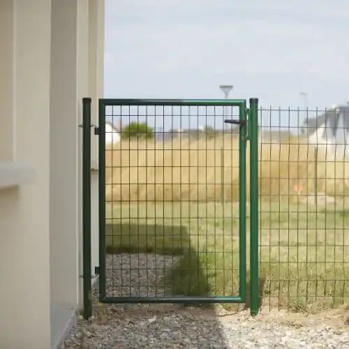 Portillon grillagé Eco l.100 x H.100 cm, vert – DIRICKX Meilleur Choix
