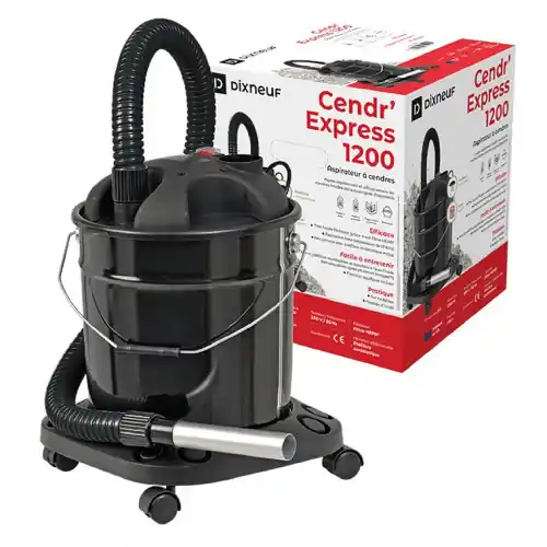 Satisfait Ou Remboursé Aspirateur à cendres 18L – modèle Cendr‘Express – noir – 1200W – Made in Italy – Dixneuf
