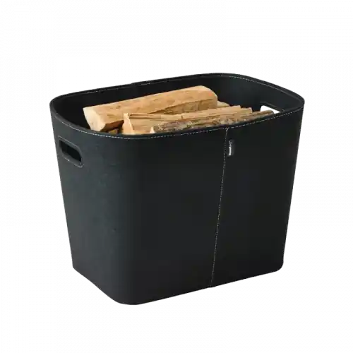 Acheter Direct Corbeille range bûches et granulés – noir – Dixneuf