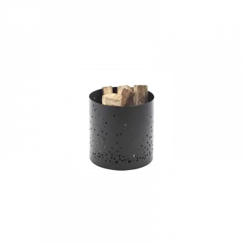 Range bûches mobile – modèle EPHEMERE – acier noir – Dixneuf Certifié