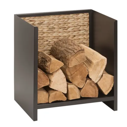 Offre Spéciale Rangement bûches petit format – L.35xl.45xH.45 cm cm – acier noir – Made in France – Dixneuf
