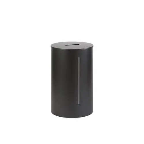 Reservoir à granulés jusqu‘à 20kg – modèle NEOS NOIR – acier noir – Dixneuf Nouveauté