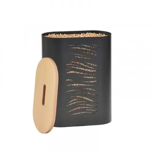 Offre Exclusive Réservoir pour 15kg de granulés – modèle BOREAL – noir – Dixneuf