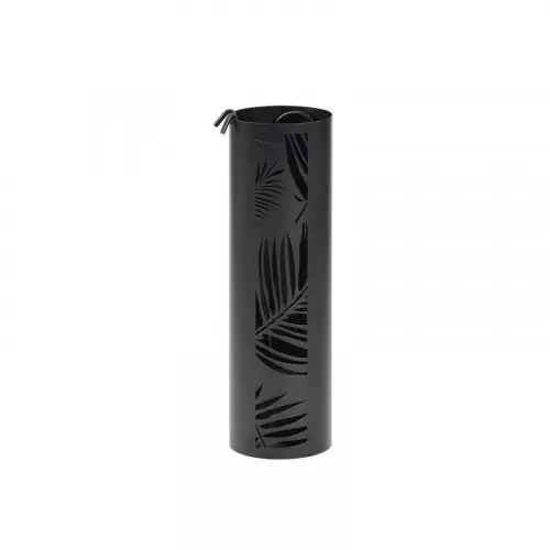 Serviteur de cheminée noir avec 3 accessoires inclus – modèle BORNEO – diamètre 16 cm – acier – Dixneuf Meilleur Prix