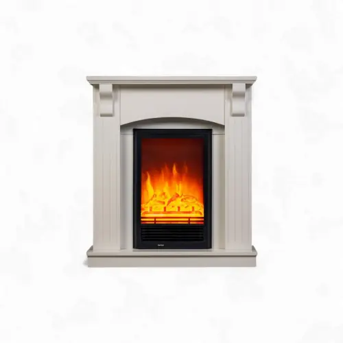 Cheminée électrique décorative – COLUMN – 1800 W – télécommande – effet flamme LED – blanc – DLC Home Vente Directe
