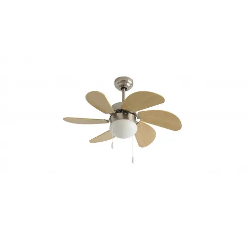 Ventilateur de plafond 107 cm blanc - pales transparentes avec LED 28 W et télécommande - DLC Home Paiement Sécurisé