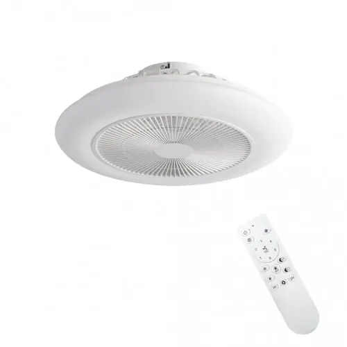 Ventilateur plafonnier 50,8 cm blanc – LED 36 W réglable avec télécommande – DLC Home Prix Promo