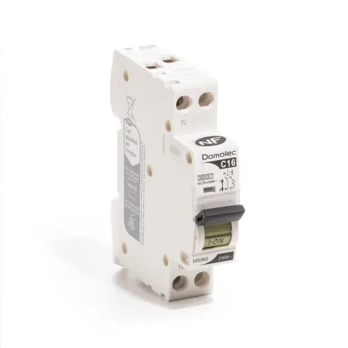 Nouvelle Collection Disjoncteur phase + neutre DOMOLEC 16 A – DOMOLEC